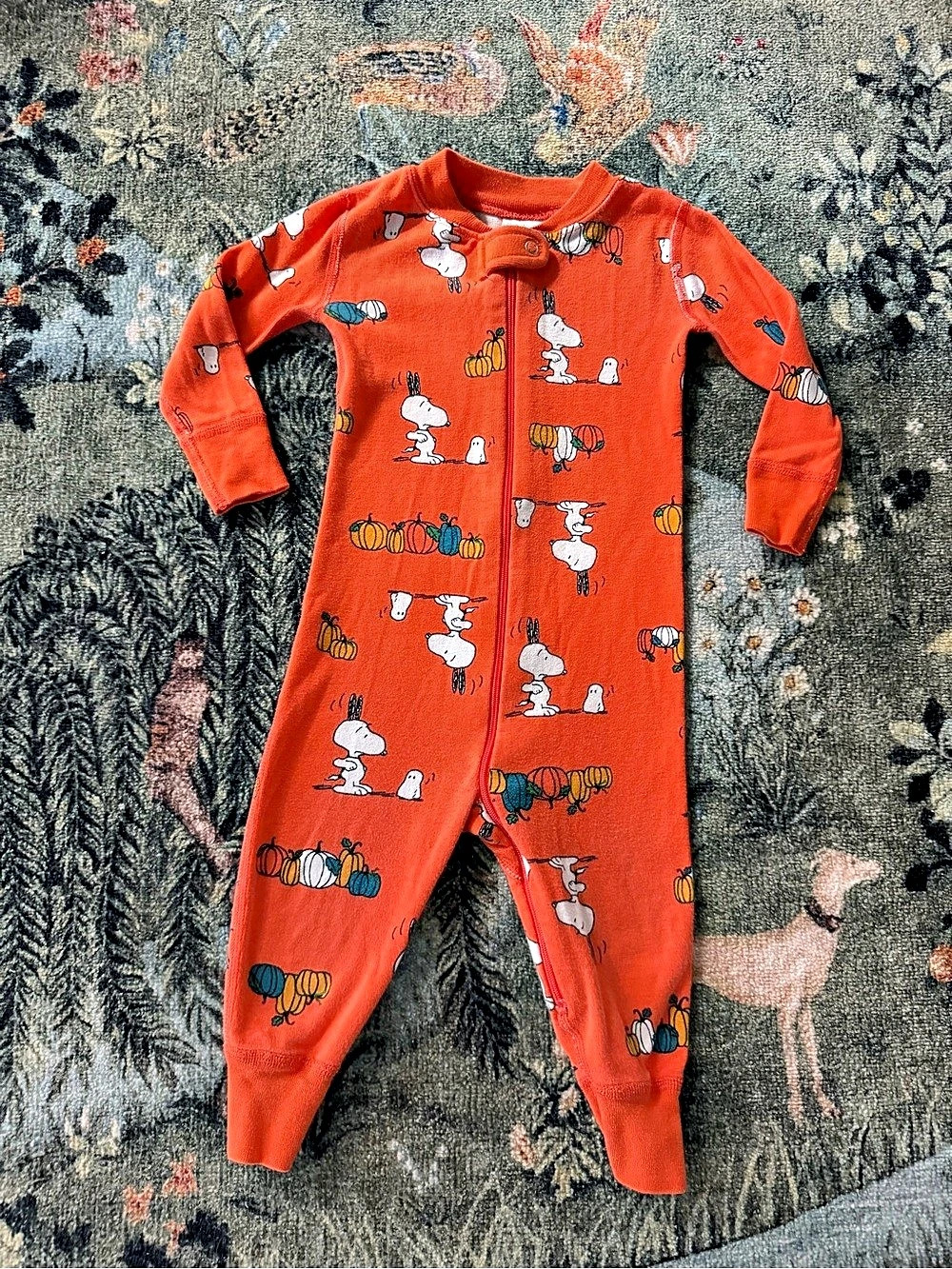 Hanna Andersson Peanuts Snoopy Halloween Pajamas 12-18M